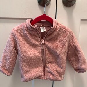 Pink Fuzzy Baby Jacket